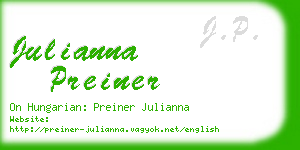 julianna preiner business card